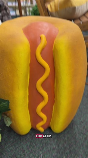 🌭 stool at @Hobby Lobby ! #timeforaconey #redhotschilisauce #redhotsseasoning #hobbylobby #hotdogstool