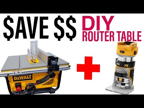 PERFECT router table for your JOBSITE saw work station.. Keep it Separate!