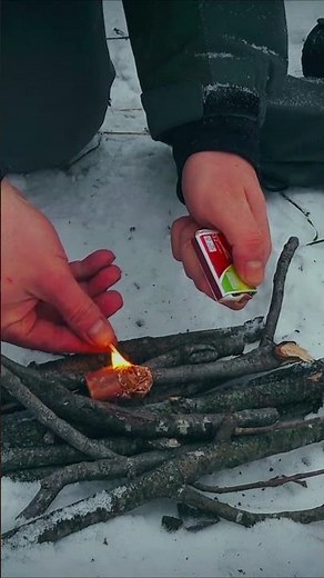 The Best Fire Starter | Getting A Fire Started | Winter Storm |