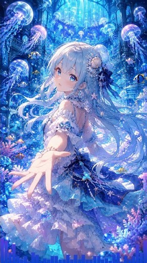 Jelly Pop Aquarium 🪼🌊 Electro Swing × Kawaii Hyperpop #shorts