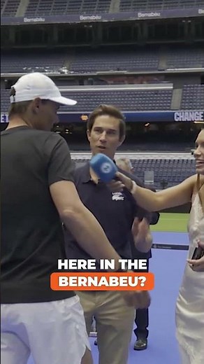 Rafa Nadal's arrival at the Bernabéu // #MMOPEN 2026