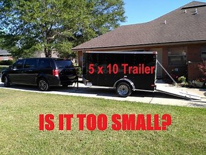Enclosed Trailer Lawn Care Setup 5x10