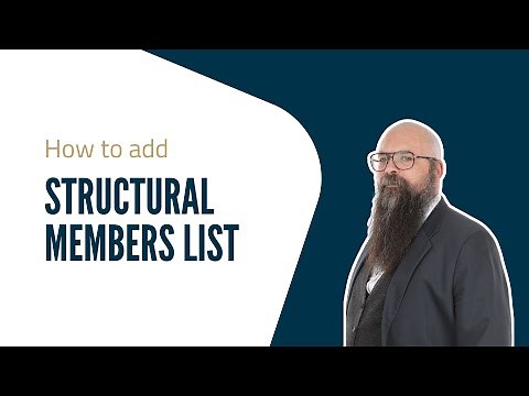 SOLIDWORKS TUTORIAL: How to add Structural Members list