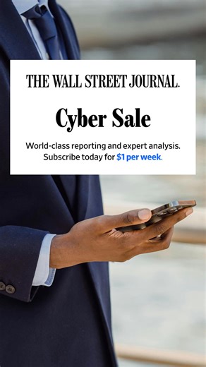 End the year with an edge. WSJ’s Cyber Sale brings savings on the journalism that keeps you informed and ahead. | The Wall Street Journal