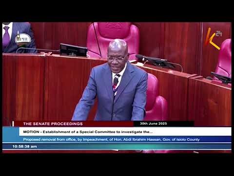 Isiolo Governor Faces Impeachment Showdown in Senate