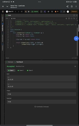 Same Tree | LeetCode 100 | Binary Tree Recursion Explained 🌳