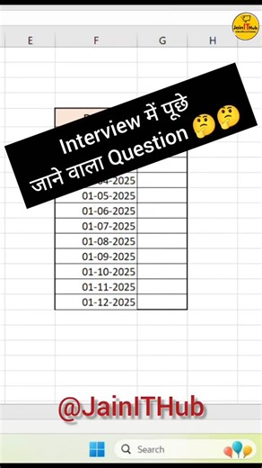 Jain IT Hub | Computer Tips and Tricks on Instagram: "📌 Excel Month Days Trick — One Formula for All Months =DAY(EOMONTH(A1,0)) #Excel #ExcelTricks #ExcelFormula #ExcelTutorial #ExcelTips #LearnExcel #ExcelForBeginners #OfficeSkills #DataEntryTips #jainithub"