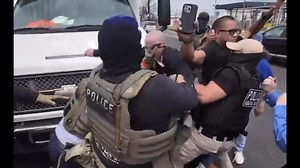 Anti-ICE Protestor tries to stop a Chevy 550 ICE bus. It doesn't end well. | Sean Hannity