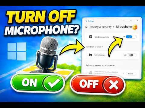 How to Turn Microphone Access On/Off in Windows 11 | Privacy Settings