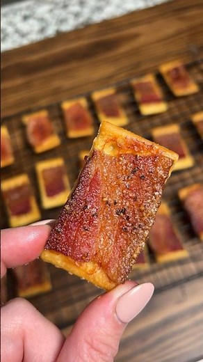 Bacon Wrapped Crackers?!? #grilling #bbq #recipe