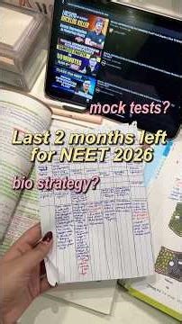 Only *2 MONTHS* left for NEET 2026😭🙏🏻Mock tests⁉️ #ytshorts #shorts #neet