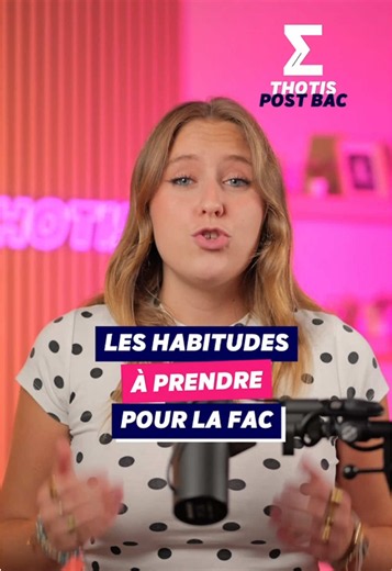 Les habitudes à prendre pour la fac ! 🎓🤓 #fac #habitudes #lycee #etudiants #thotis