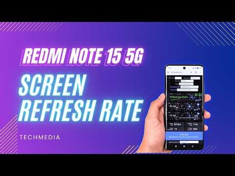 Redmi Note 15 5G Screen Refresh Rate | Change 60Hz / 120Hz