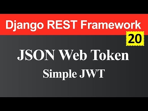 JSON Web Token and Simple JWT in Django REST Framework (Hindi)