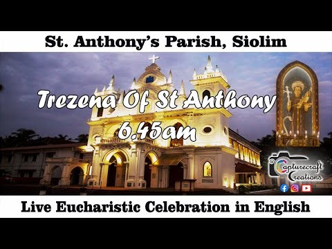 1st day of Trezena | English Mass Live at 6.45am, 3rd June 2024 | St Anthony's Church Siolim