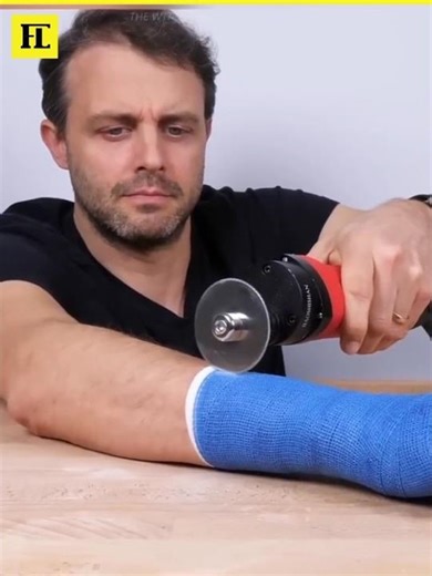 Never use a simple cutter to cut plaster not even by mistake 😱