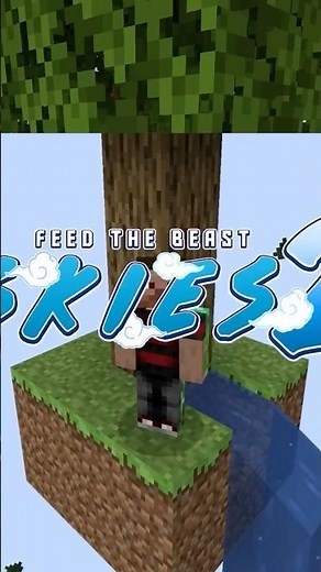 Minecraft’s NEWEST #skyblock Modpack FTB Skies 2 #minecraft #gaming #moddedminecraft #shorts