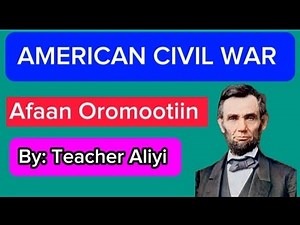 GRADE 12 HISTORY: CHAPTER 1: AMERICAN CIVIL WAR, Abraham Lincoln