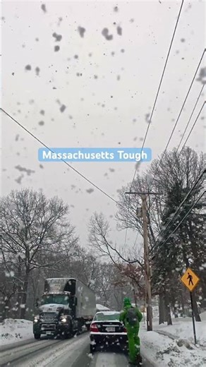 Only in Massachusetts | Electric Scooter in Snow – Woburn MA #winterdrive