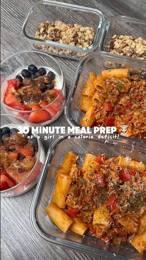 30 Minute Meal Prep👩🏻‍🍳 #mealprep