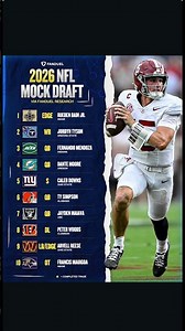2026 NFL Mock Draft 👀 #nfl #nfldraft #football #nflfootball #fypシ #shorts #foryou