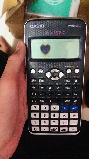 Cách làm hình trái tim trên máy tính Casio 580