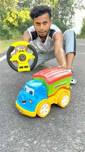 Yellow RC Container Truck Unboxing & Testing 😀🔥