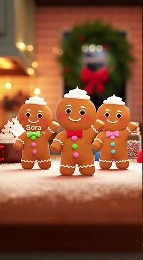 🍪 Dancing Gingerbread Parade 🎄 | Cute Christmas Cookie Loop for Kids