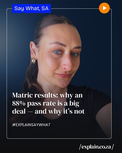 South Africa’s matric results are in — and they’ve made history. The Class of 2025 achieved an 88% pass rate, the highest ever recorded. That is worth celebrating. But behind the headline number are tougher questions about maths results, inequality, exam leaks, and whether pass rates actually translate into real learning. 🔹Interested? Find out more at explain.co.za. | explain.co.za