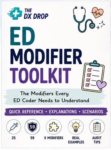 ED Modifier Toolkit – Quick Reference for 25, 57, 59, X Modifiers (digital Download) - Etsy