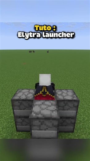 Tuto d'elytra launcher #minecraft #minecraftconstruction #minecraftdesign #minecraftfrancais