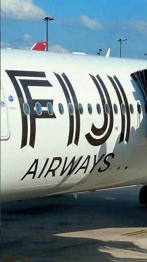 From Paradise to Texas! 🌴 Fiji Airways A350 at DFW Gate #Shorts