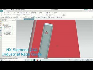 How to create a 3D model of Industrial Rack Guide in NX Siemens CAD