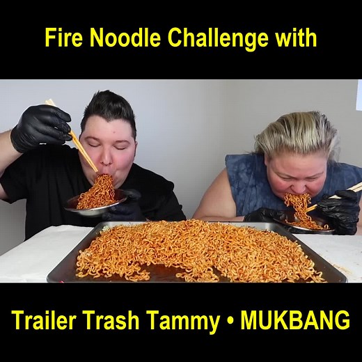 Fire Noodle Challenge with Trailer Trash Tammy • MUKBANG(Part 1)#NikocadoAvocado #Nikocado #MUKBANG #mukbangseafood #mukbangeatingshow #mukbanggongsam #mukbangkorea #asmr #asmrsounds #asmrvideo #asmrtiktoks #asmrfood