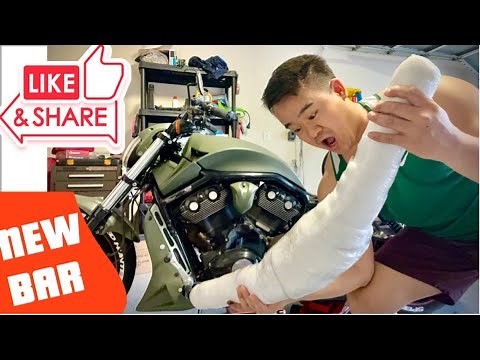 Change Handle bar on Harley Davidson V Rod #vrod #motorcycle #harleydavidson #bike #diy