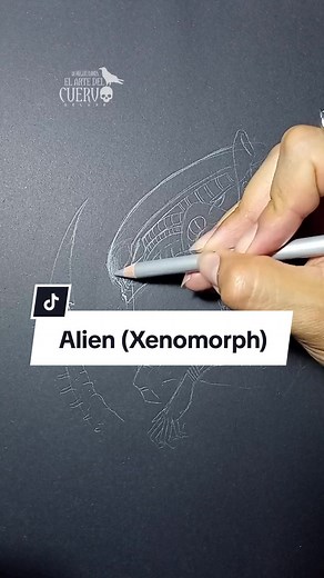 Cómo Dibujar Alien (Xenomorph) Paso a Paso | Tutorial de Dibujo