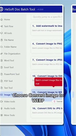 Batch convert image files to WEBP on Windows
