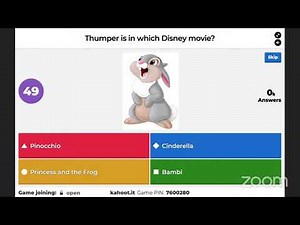 Disney Animal Kahoot