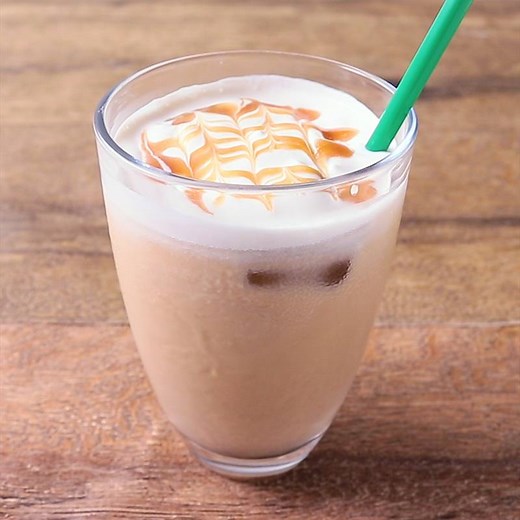 おうちでカフェ風 アイスキャラメルラテ 作り方・レシピ | クラシル