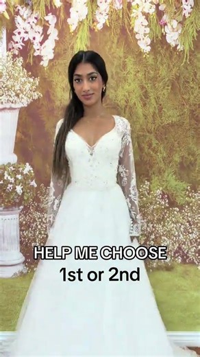Wedding dress 1 or 2? Which wedding dress are you choosing? #shorts