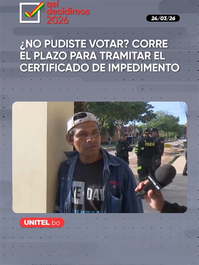 Gestión de certificado de votación en Bolivia