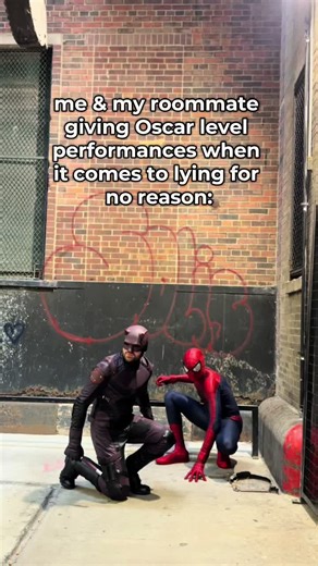 Charlie & Andrew when it comes to being in a Spider-Man movie @The Spectacular Spider-Man™ #spidermanbrandnewday #daredevilbornagain #mattmurdock #spiderman #daredevilcosplay