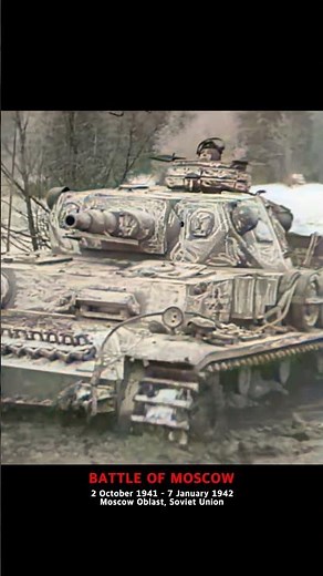 The Battle of Moscow, German 2nd Panzer Group advancing toward Moscow, Operation Typhoon #ww2 #tank