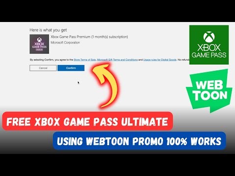 How to Get Free Xbox Game Pass From Webtoon Game Pass Free and Redeem New and Old Account Email ⁉️
