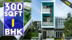 Small space house design 10X30 feet house design 300 sqft house plan tour download free floor plans https://kkhomedesign.com/ #kkhomedesign #small #smallhouse #housedesign #tour | KK Home Design