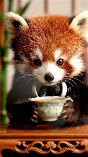 Red Panda Tea Ceremony ASMR – Made with Google Veo 3.1 | Savor Dork Sense AI