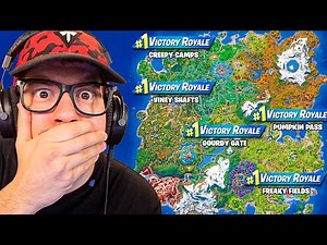 Winning At EVERY Fortnitemares LOCATION!