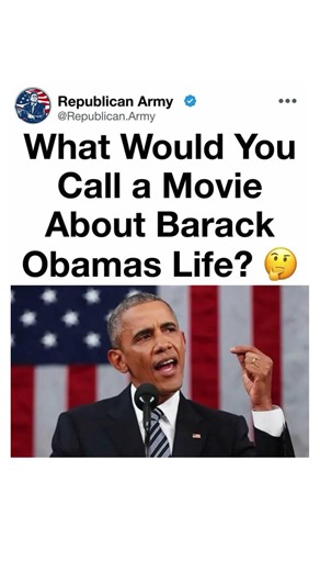 What Would You Name an Obama Movie? 🎬🇺🇸