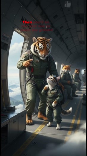 What if my parachute doesn't open? (Instructor's Savage Reply) #funny #cat #tiger