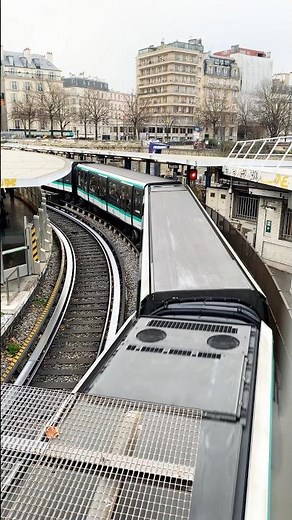 Paris Metro MP 05 train enters Bastille station 🇫🇷